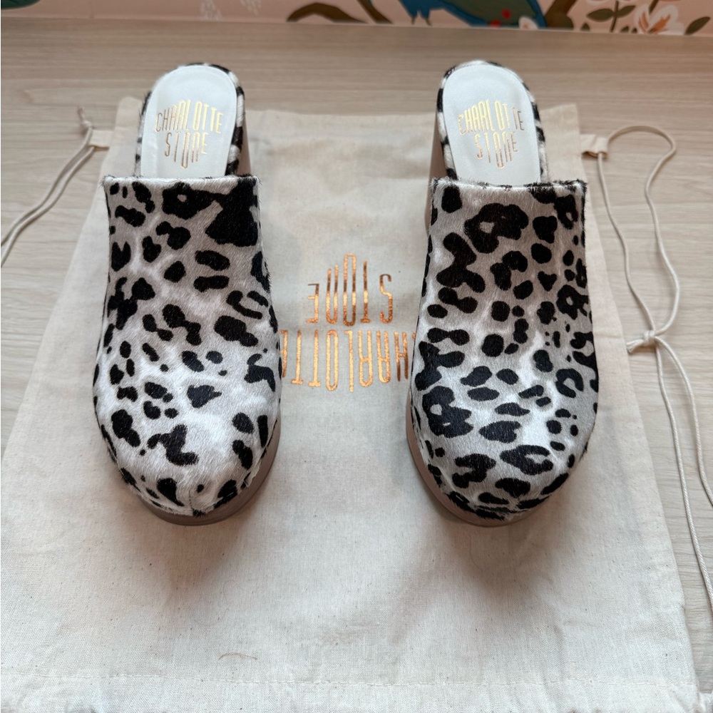 Charlotte Stone Marlo Clog in Cheetah Print